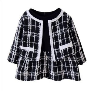 Private Label Navy Tweed Skirt Set